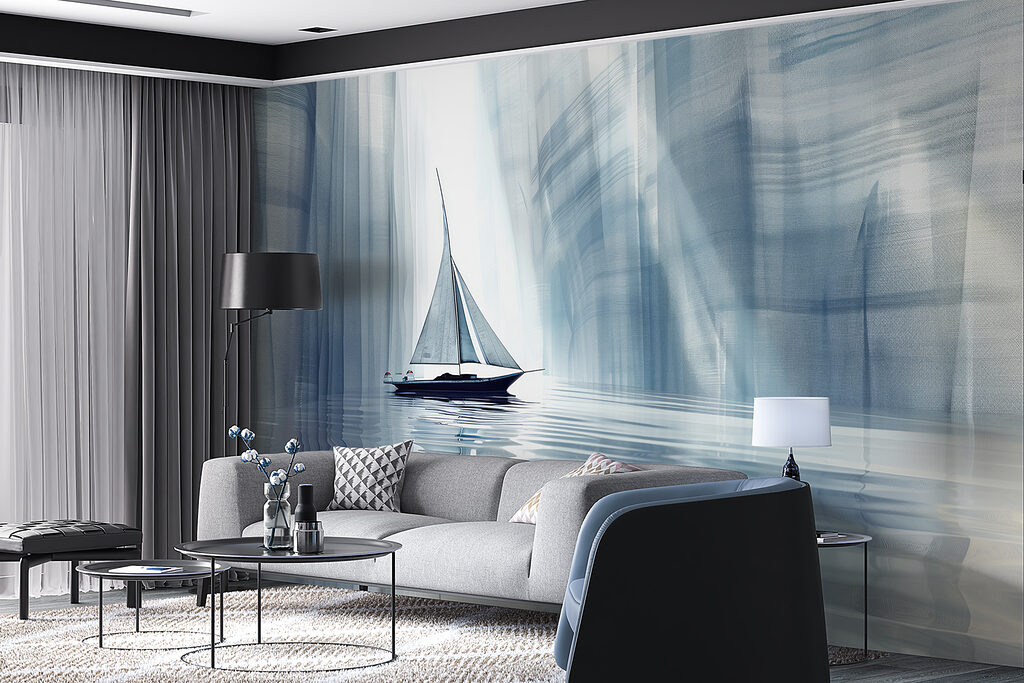 Sailboat in a body of water