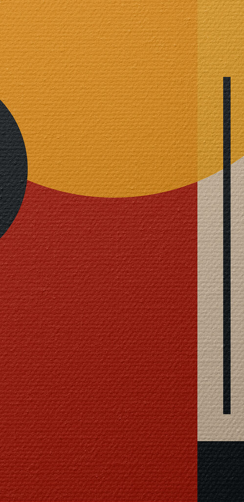 Colorful art piece with circles and lines Colorful art piece with circles and lines