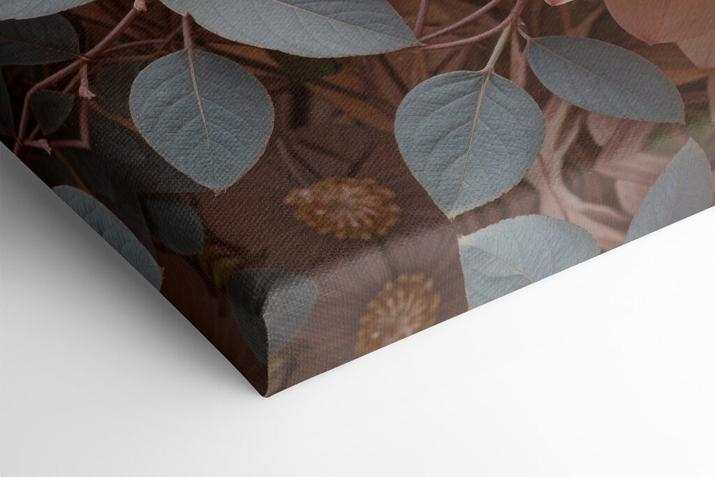 Group of flowers with leaves