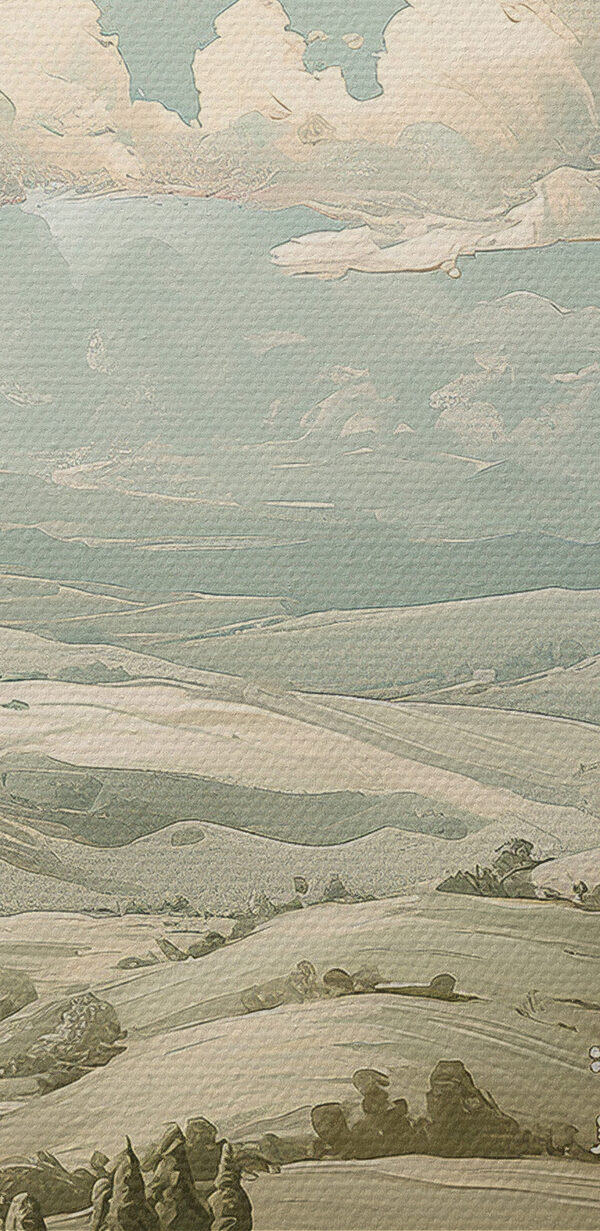 Krajina so stromami a kopcami Krajina so stromami a kopcami