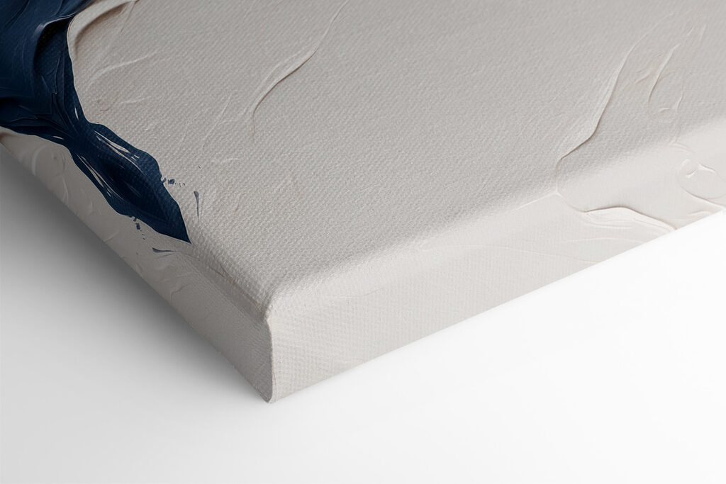 Blue and white paint