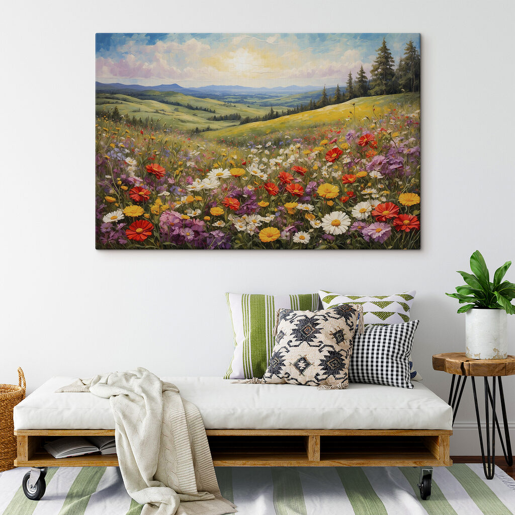 Field of colorful flowers Field of colorful flowers