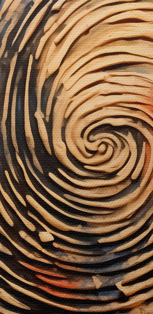 Painting of a spiral