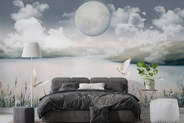 Fototapety Vtáky letiace nad jazerom (Katalógové číslo: w01389) Fototapety Fototapety Vtáky letiace nad jazerom (Katalógové číslo: w01389)