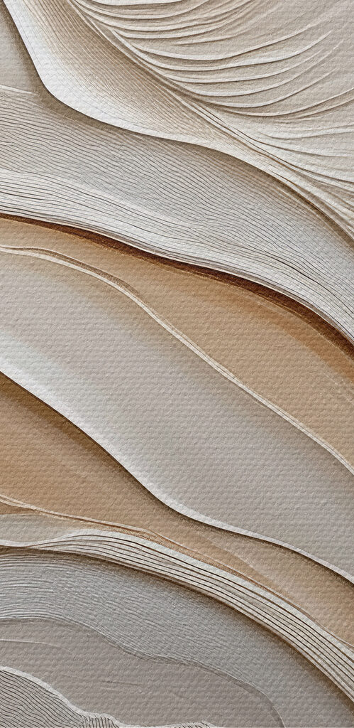 White and brown wavy lines