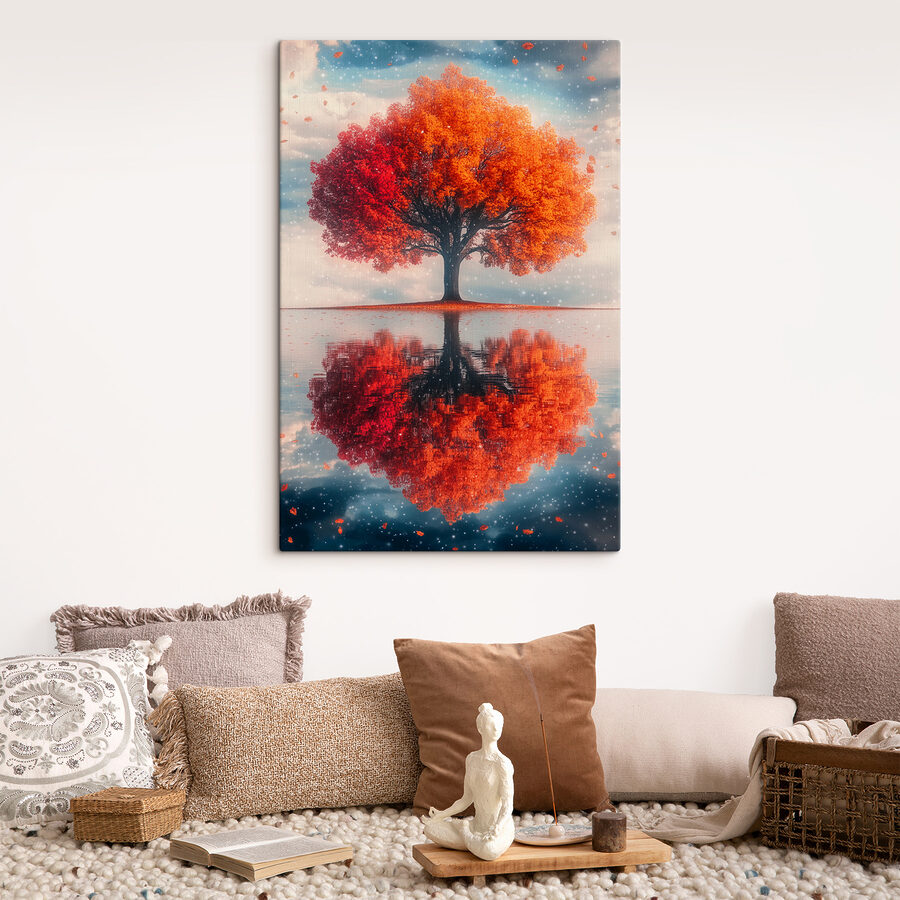Obraz Strom s oranžovými listami - Image 2