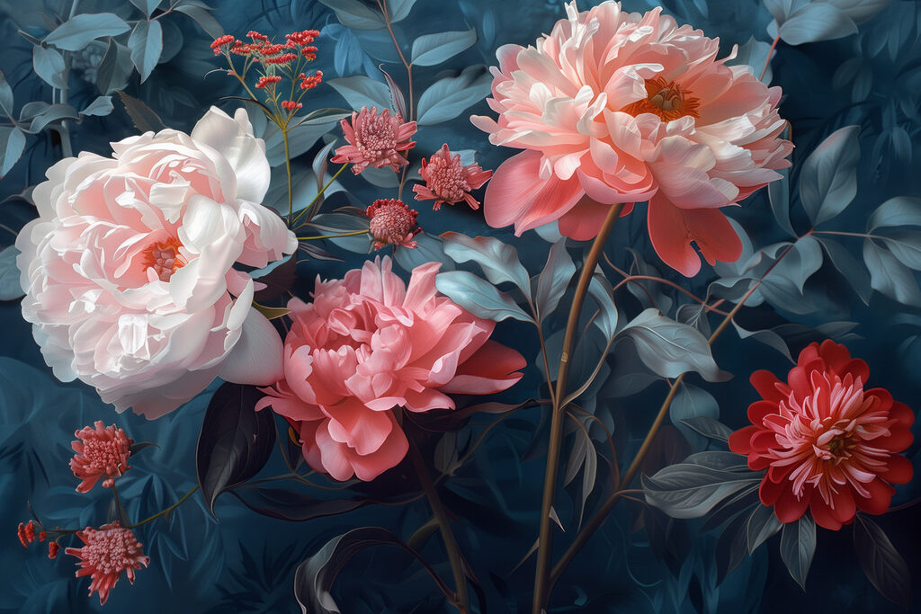 Group of flowers on a plant Group of flowers on a plant