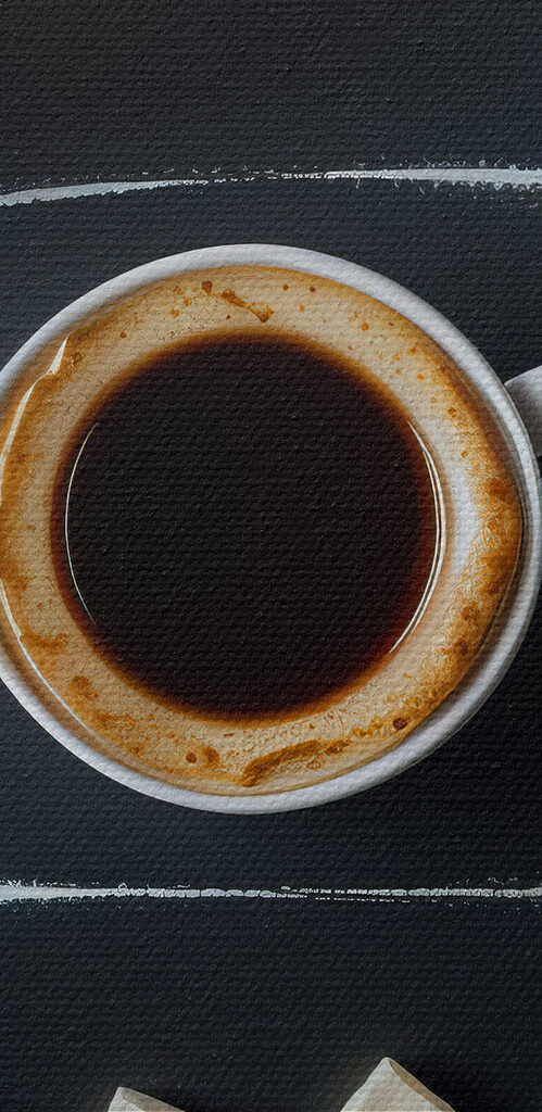 Tic tac toe game with coffee and marshmallows