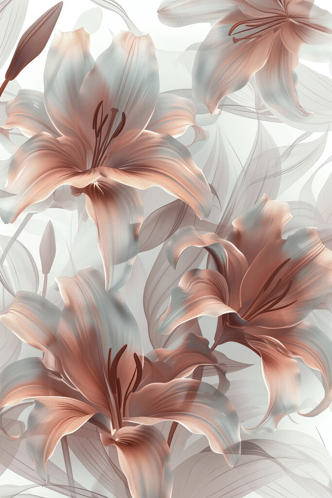 Elegant blooms in soft hues
