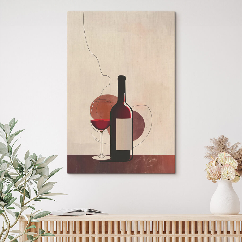 Bottle and glass of wine Bottle and glass of wine