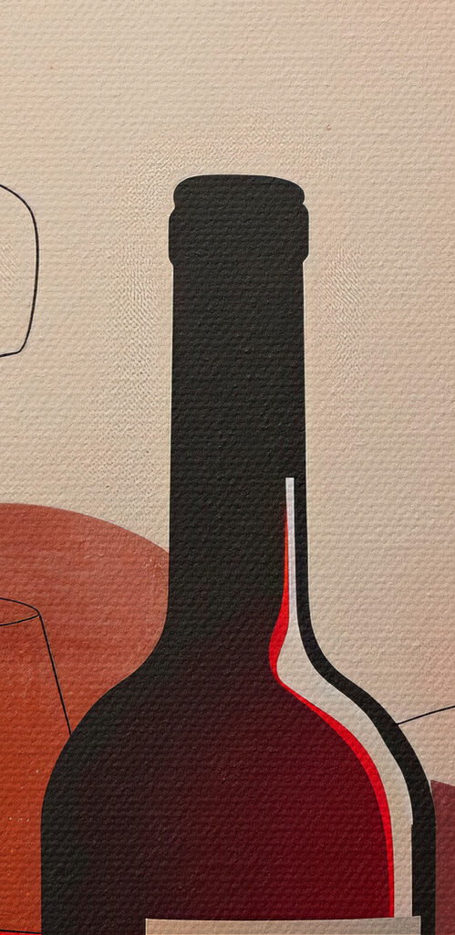 Bottle and glass of wine Bottle and glass of wine