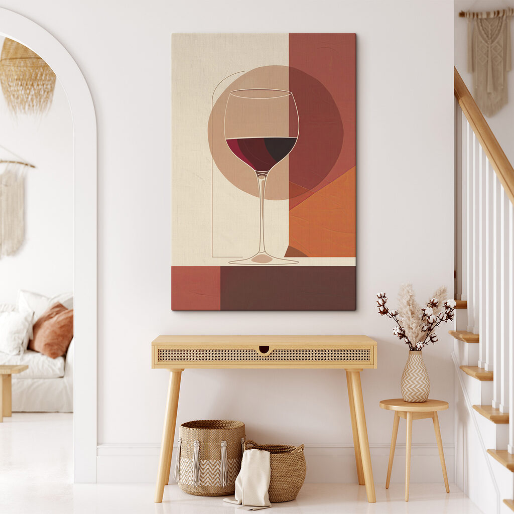 Glass of wine with a red liquid in it Glass of wine with a red liquid in it