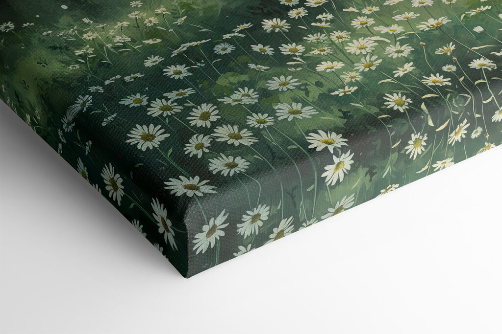 Forest with trees and flowers Forest with trees and flowers