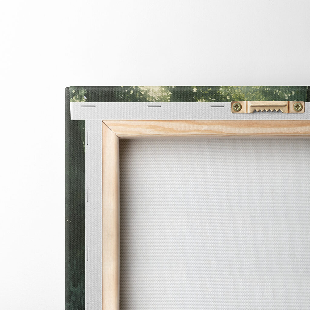 Forest with trees and flowers Forest with trees and flowers