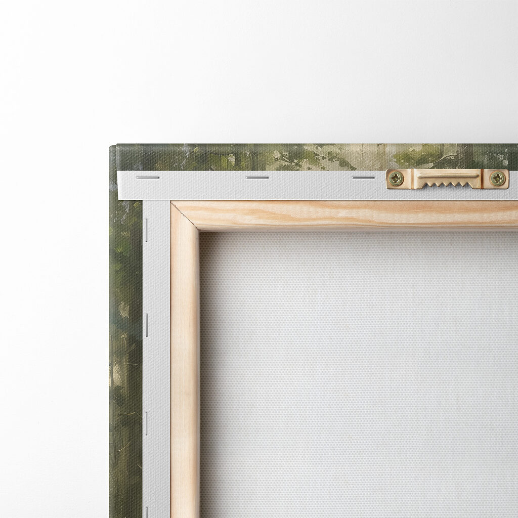 Forest with trees and flowers