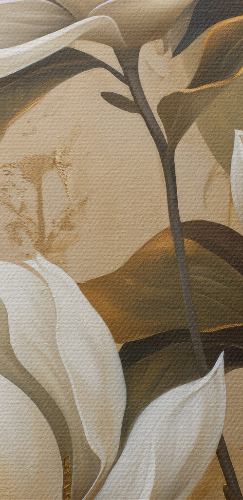 Painting of white flowers