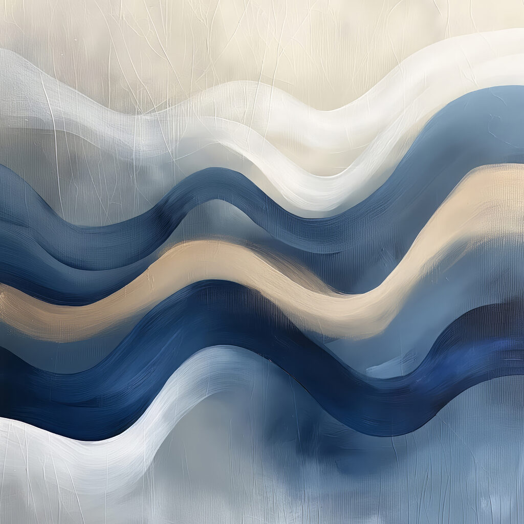 Blue and white wavy lines Blue and white wavy lines