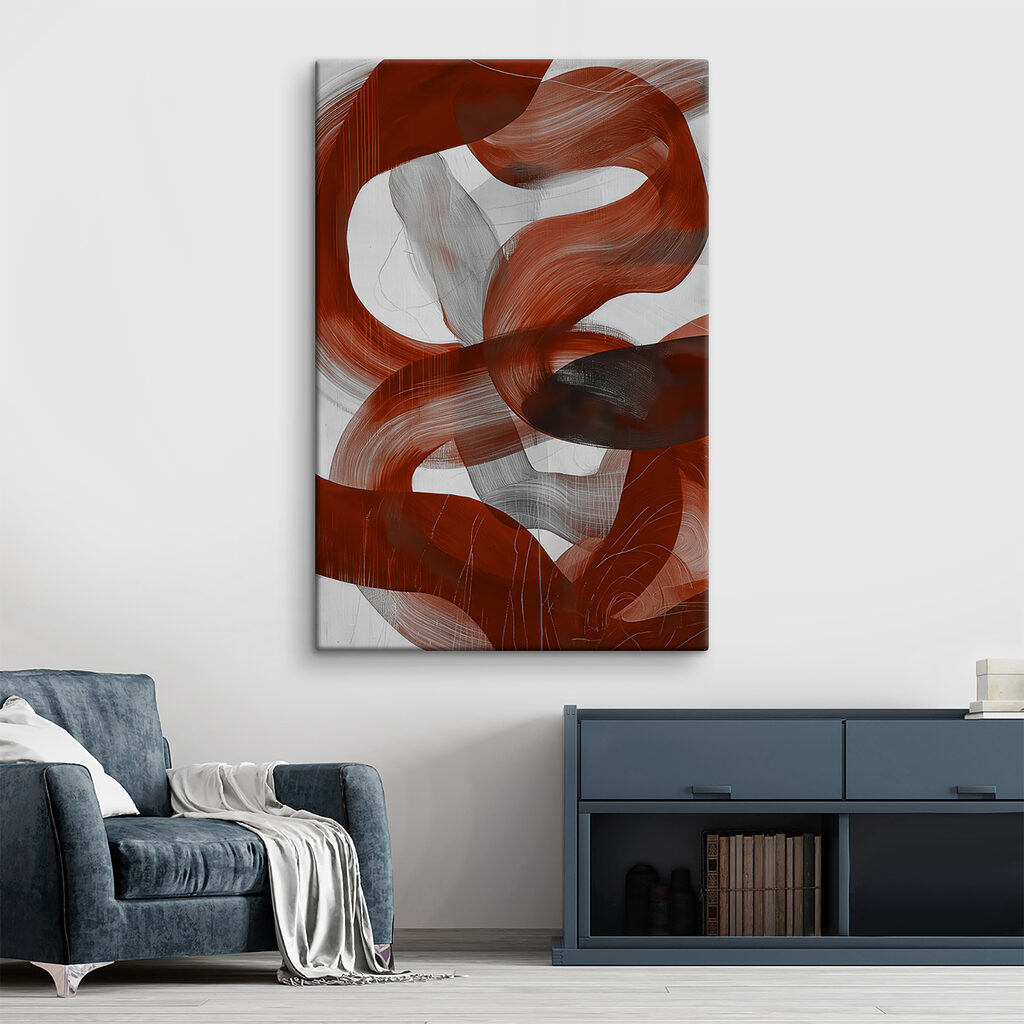 Red and white swirls Red and white swirls