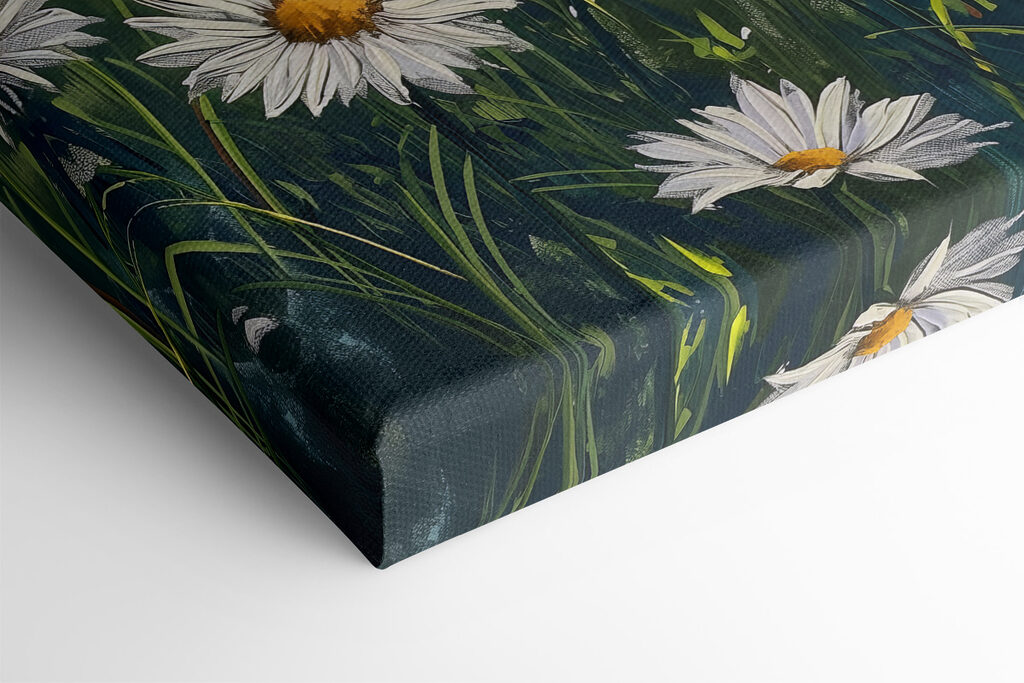 Field of flowers and trees Field of flowers and trees