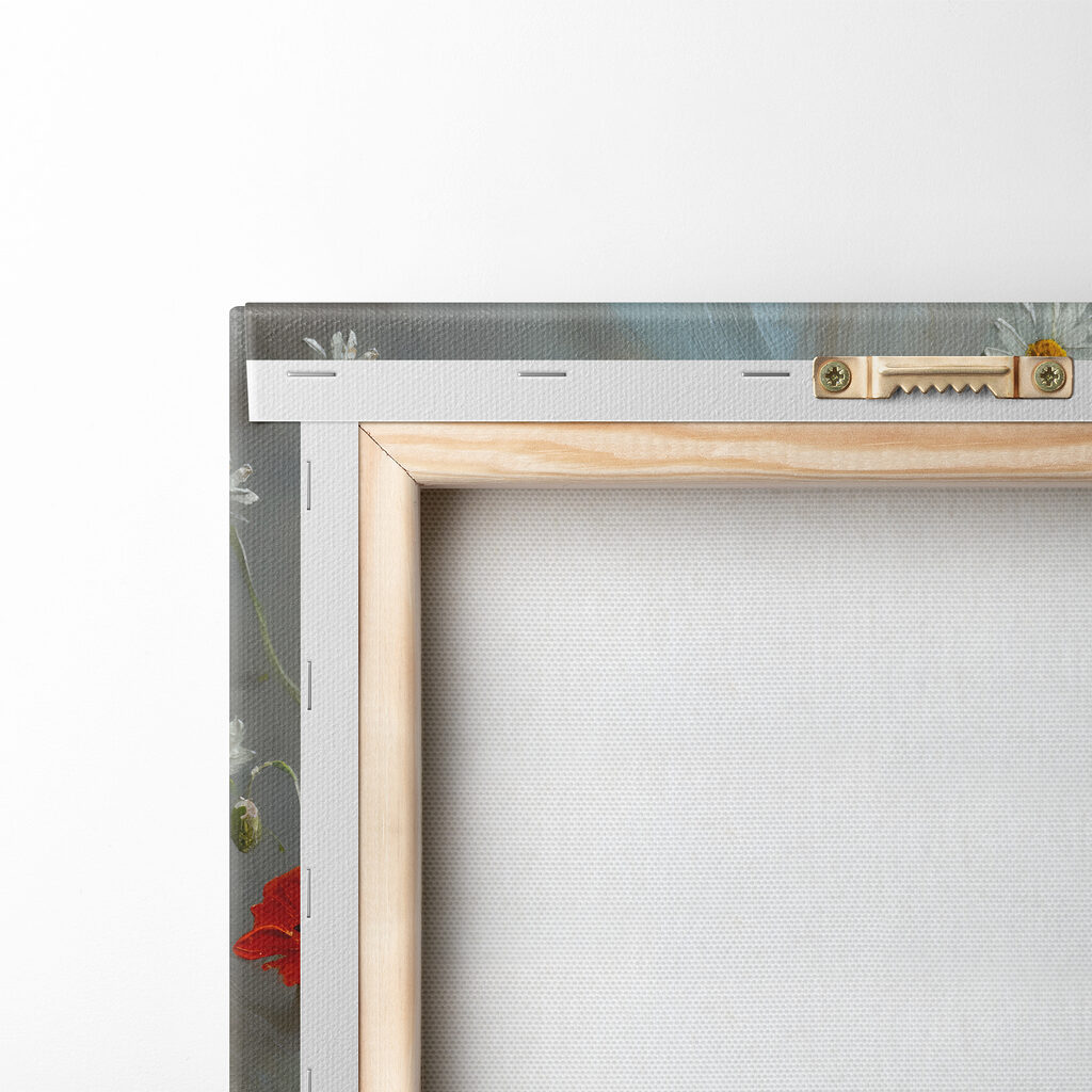 Painting of flowers in a basket Painting of flowers in a basket