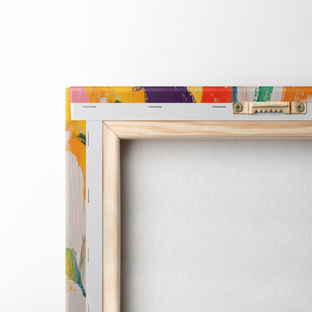 Painting of colorful leaves