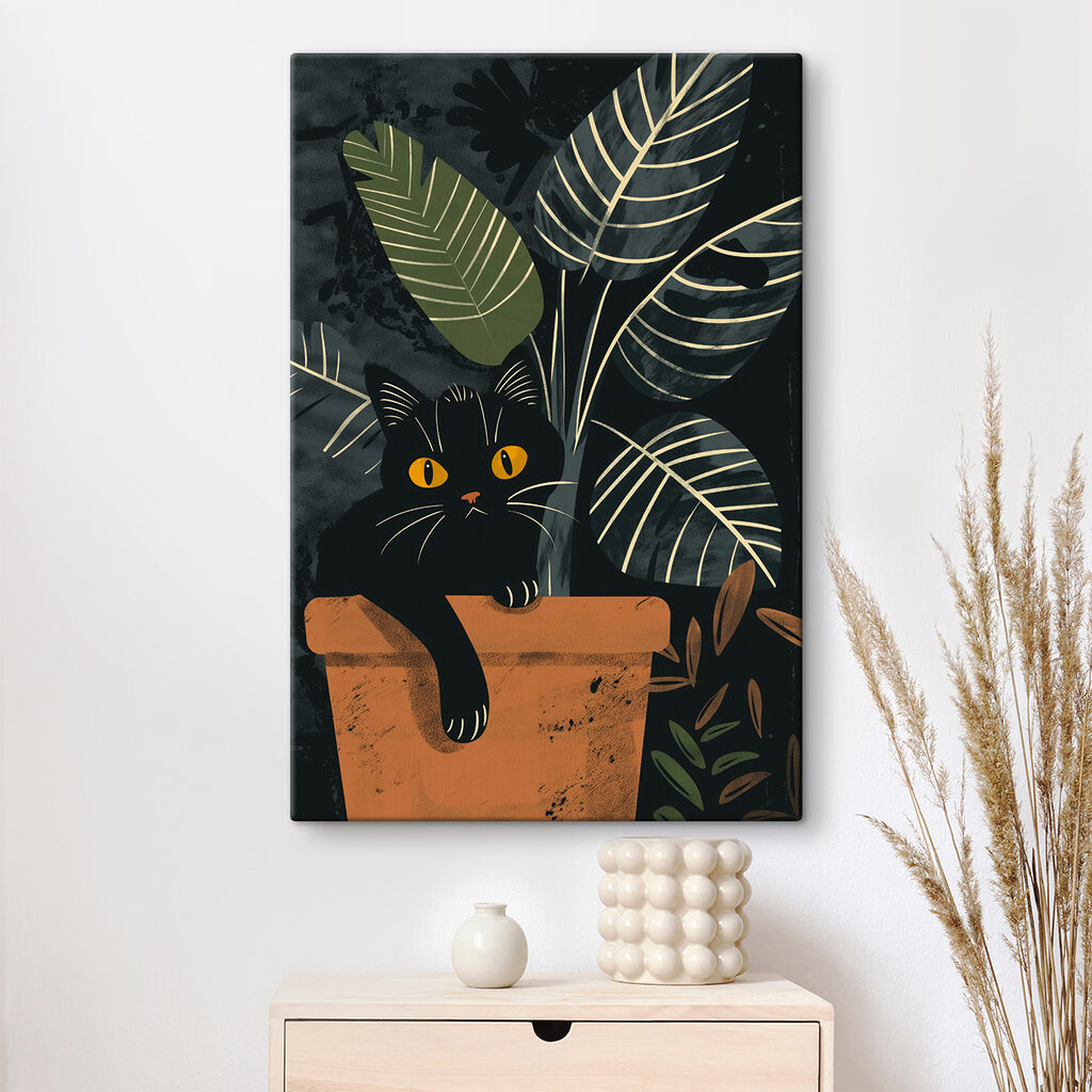 Cat sitting on a brick ledge