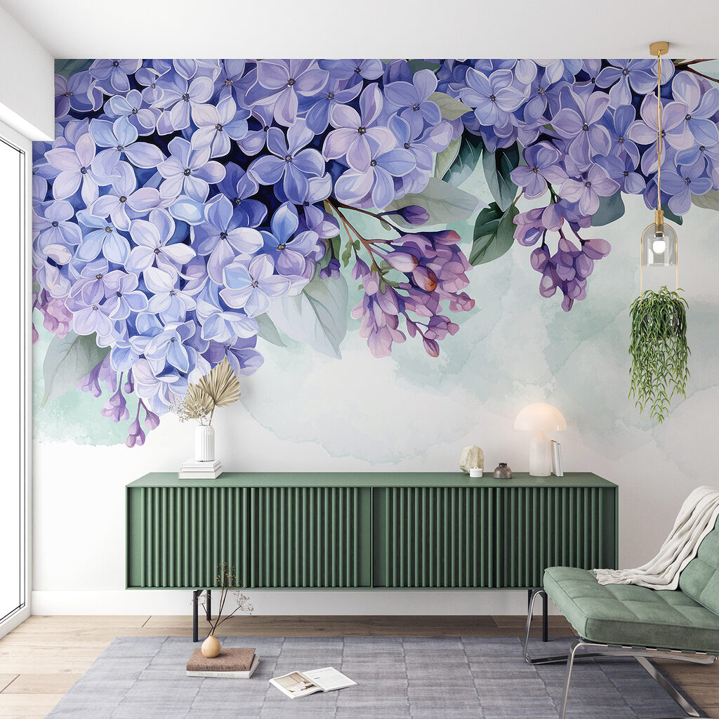 Bunch of purple flowers