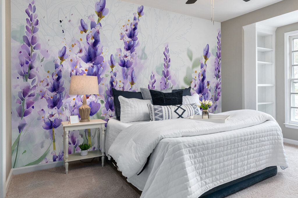 Group of purple flowers Group of purple flowers