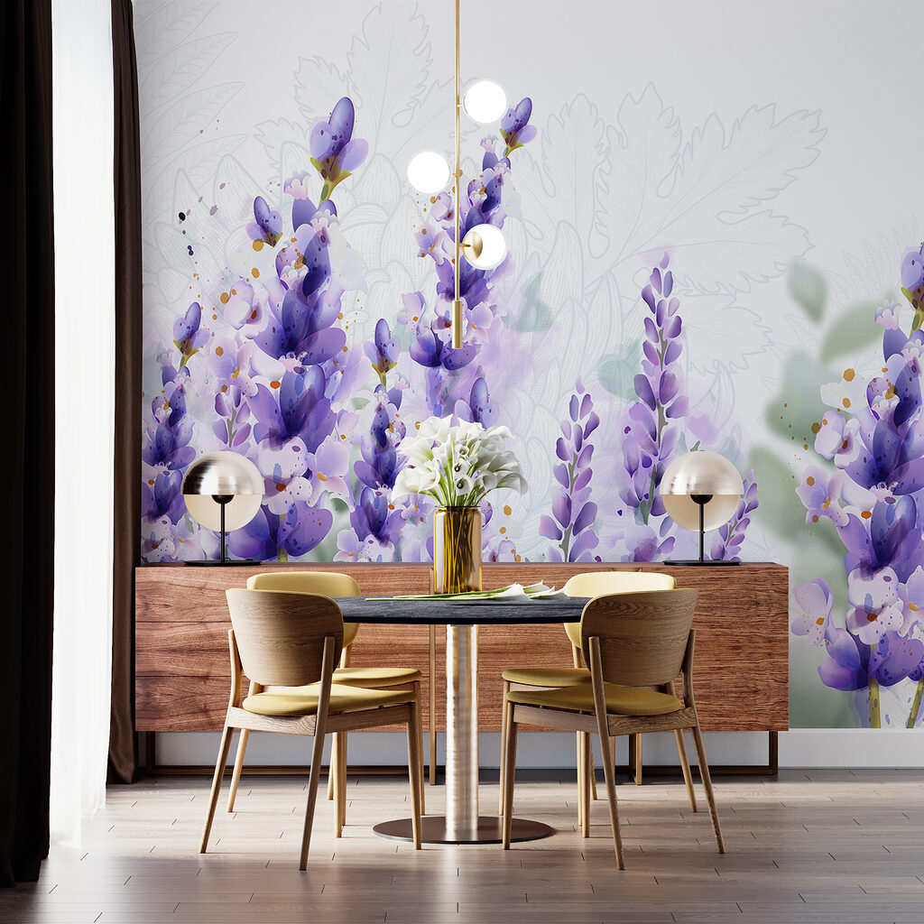 Group of purple flowers Group of purple flowers