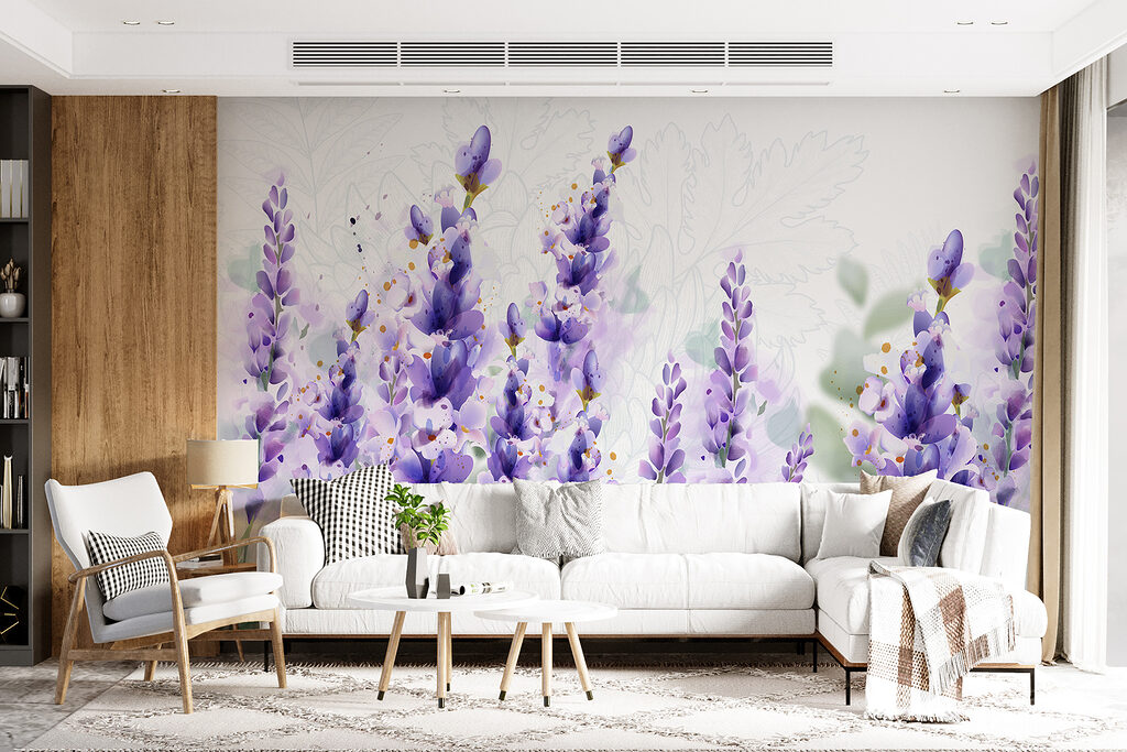 Group of purple flowers Group of purple flowers