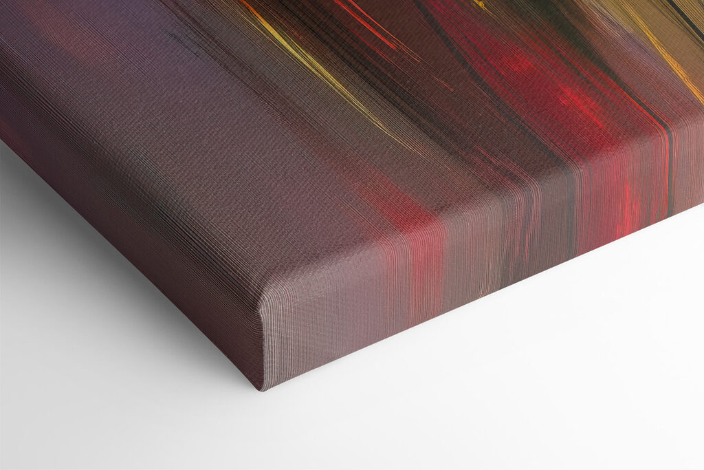 Painting of flowers on a glass surface