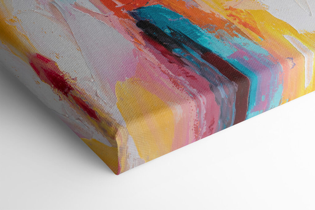 Painting of a woman with her hand on her shoulder