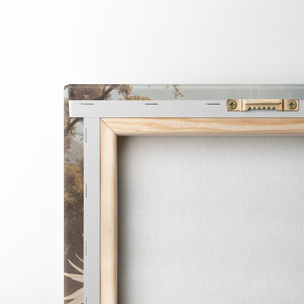 Couple of white cranes standing in a pond