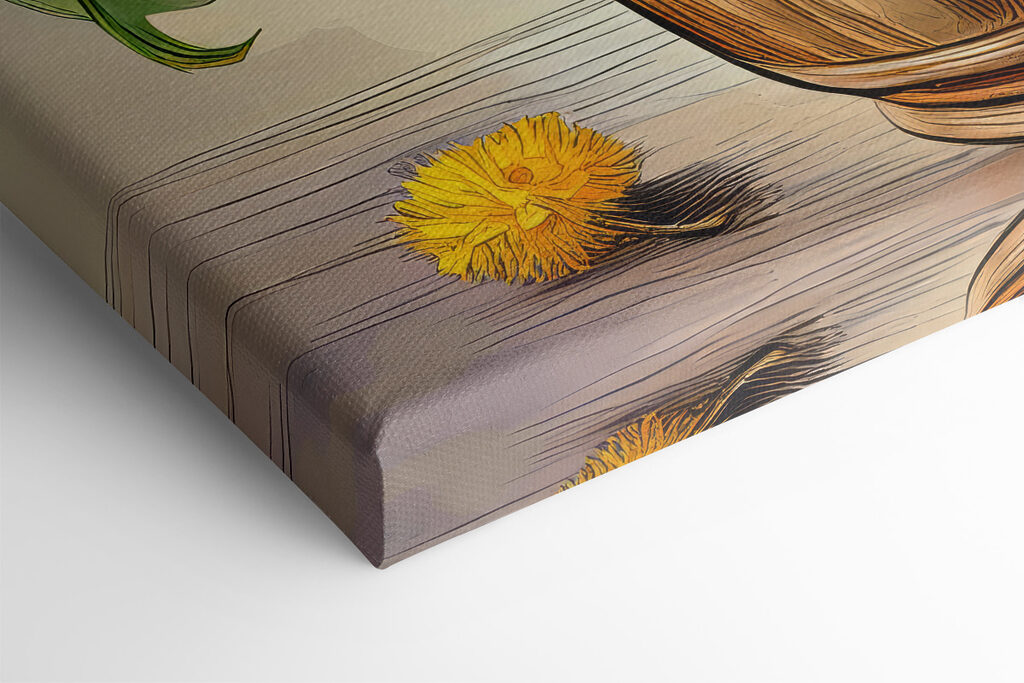 Yellow flowers in a vase