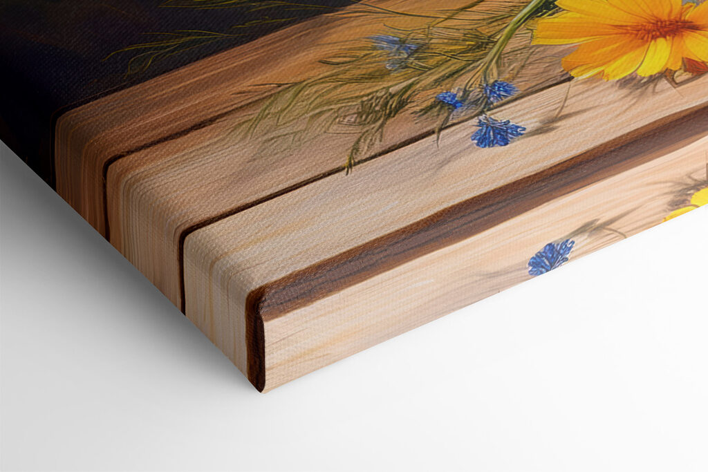 Painting of a vase of flowers Painting of a vase of flowers