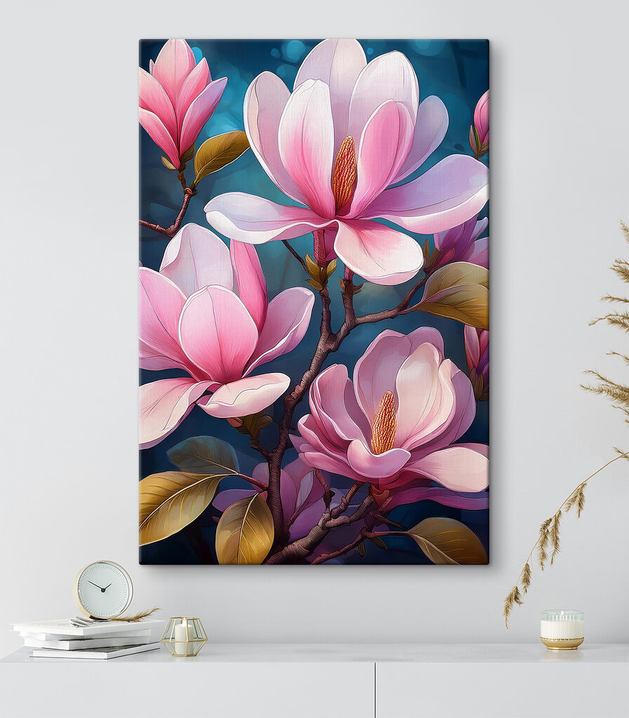 Delicate blossoms in soft hues