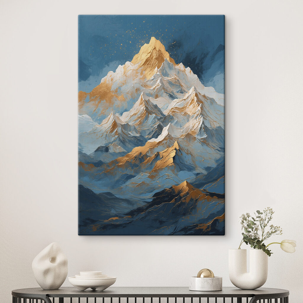 Sun-kissed Peaks Touching Sky