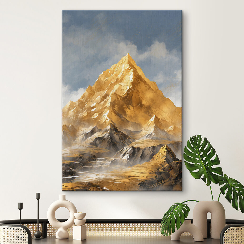 Mountain with clouds in the sky