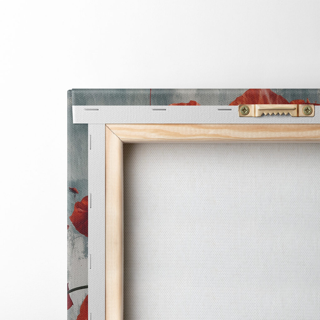 Woman with red flowers on her head Woman with red flowers on her head