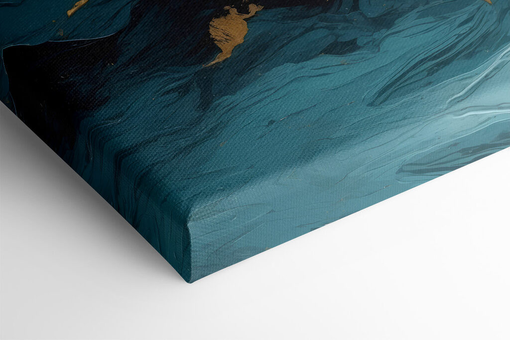 Azure waves meet shimmering shores Azure waves meet shimmering shores