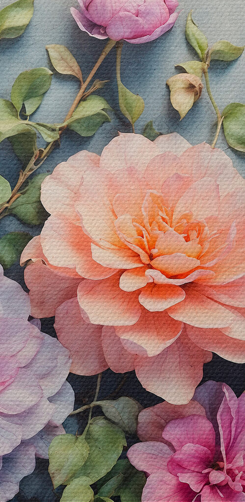 Group of colorful flowers Group of colorful flowers