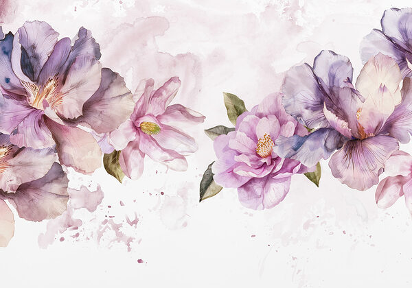 Group of purple flowers Group of purple flowers