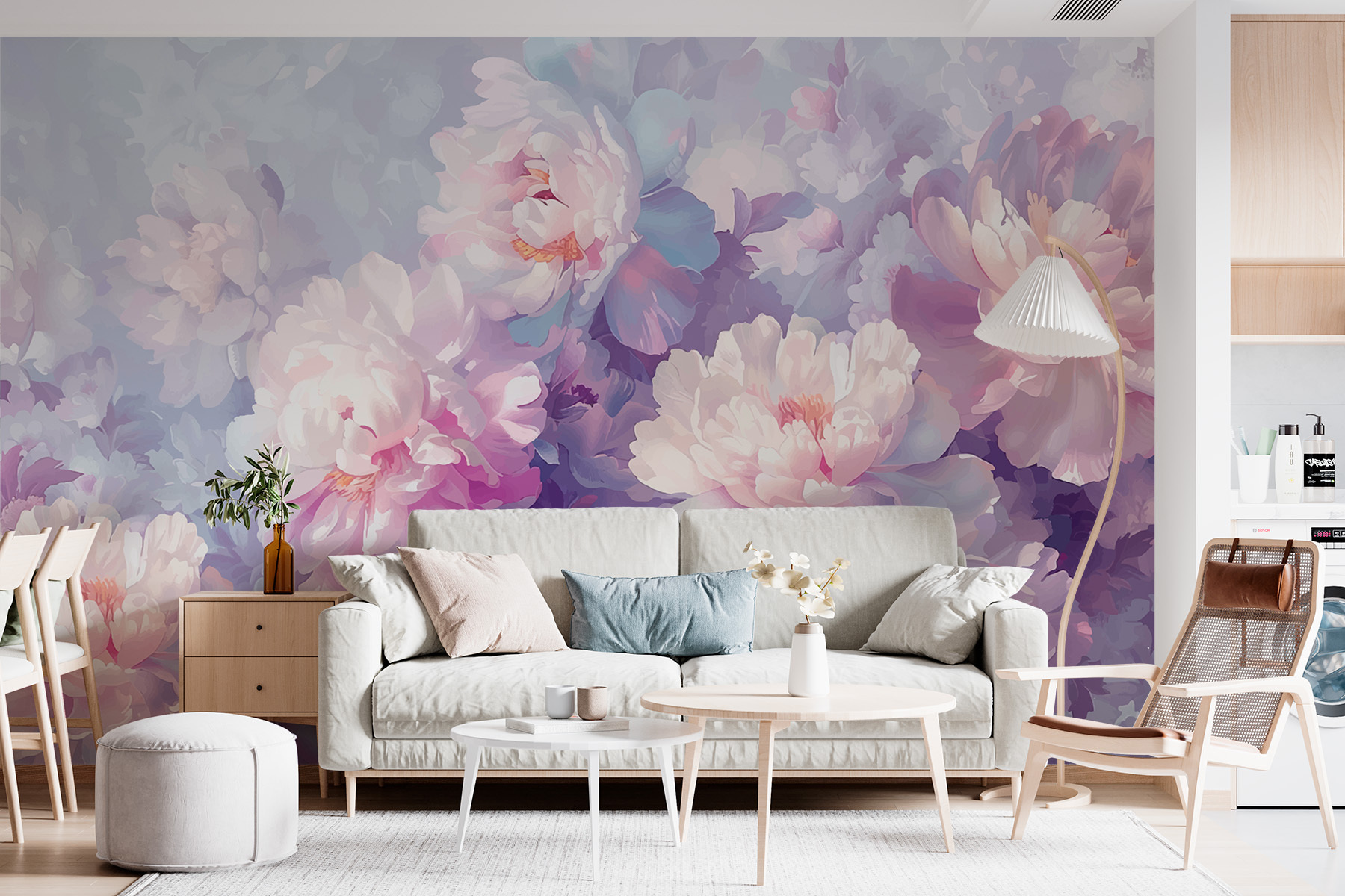 Group of flowers on a white background Group of flowers on a white background