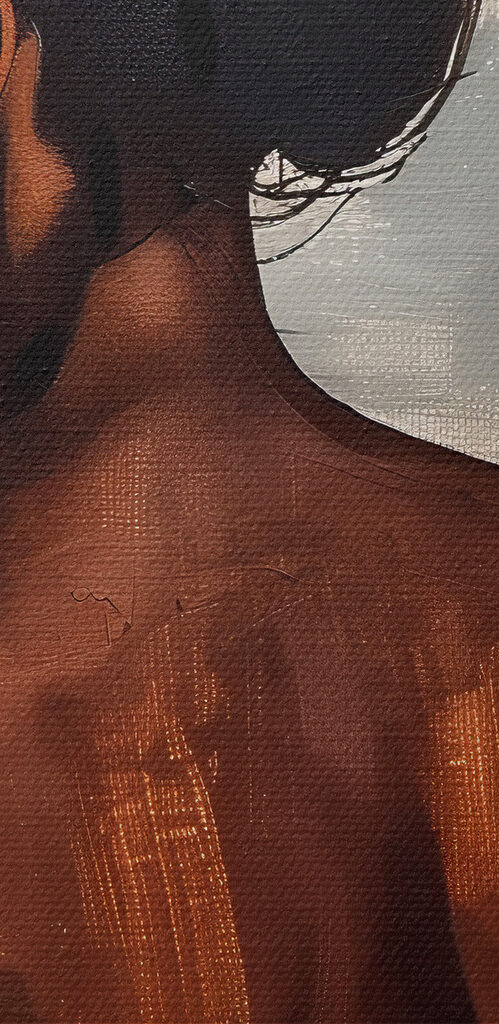 Woman in a white tank top Woman in a white tank top