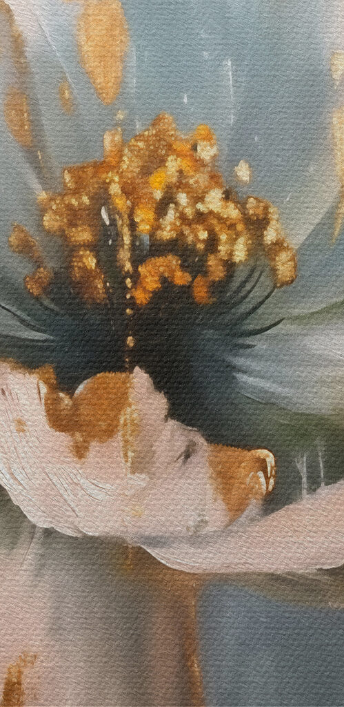 Splashes of light on delicate petals