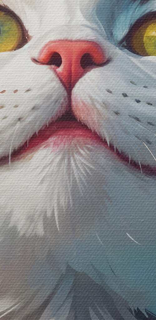 Cat with colorful paint splashes Cat with colorful paint splashes