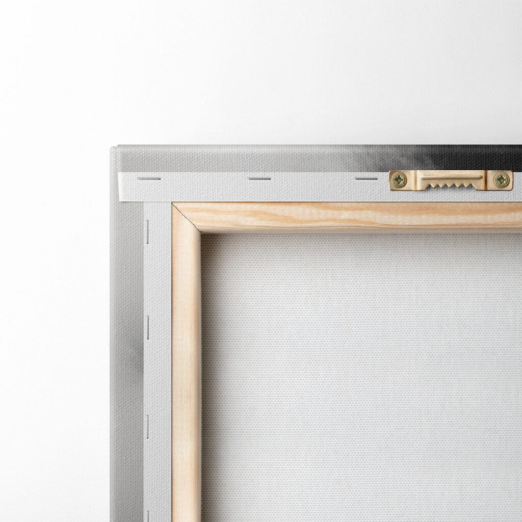 Mountain with snow and clouds