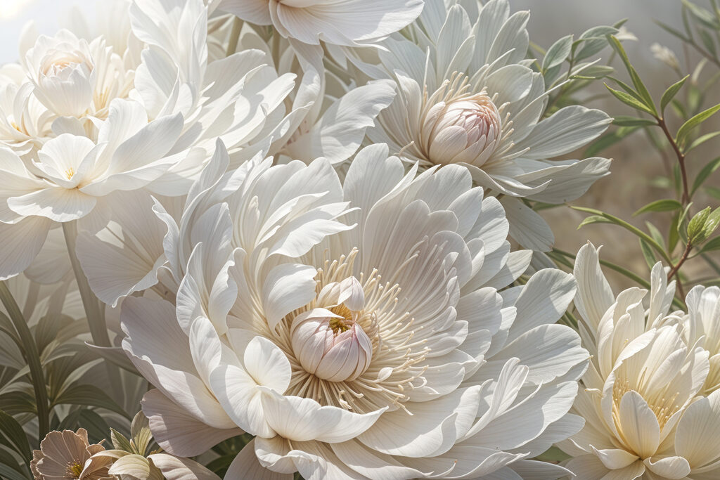 Group of white flowers