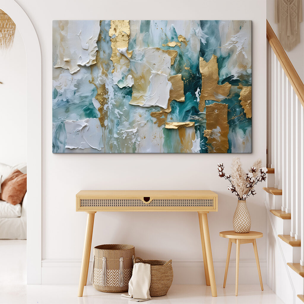 Ocean Meets Metallic Elegance