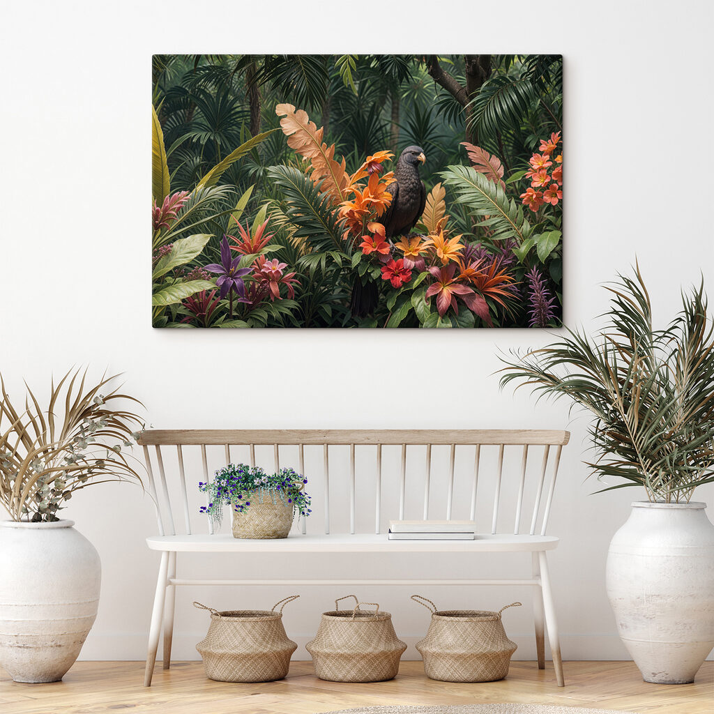 Bird sitting on a flower